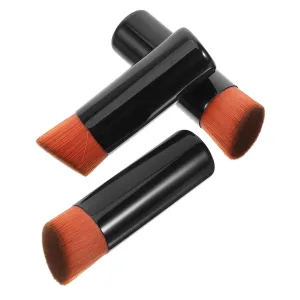 3pcs Portable Makeup Brush Soft Bristle Foundation Blush Brush for Travel Professional Application Prevents Cakey Finish for Loose Powder Versatile Looks