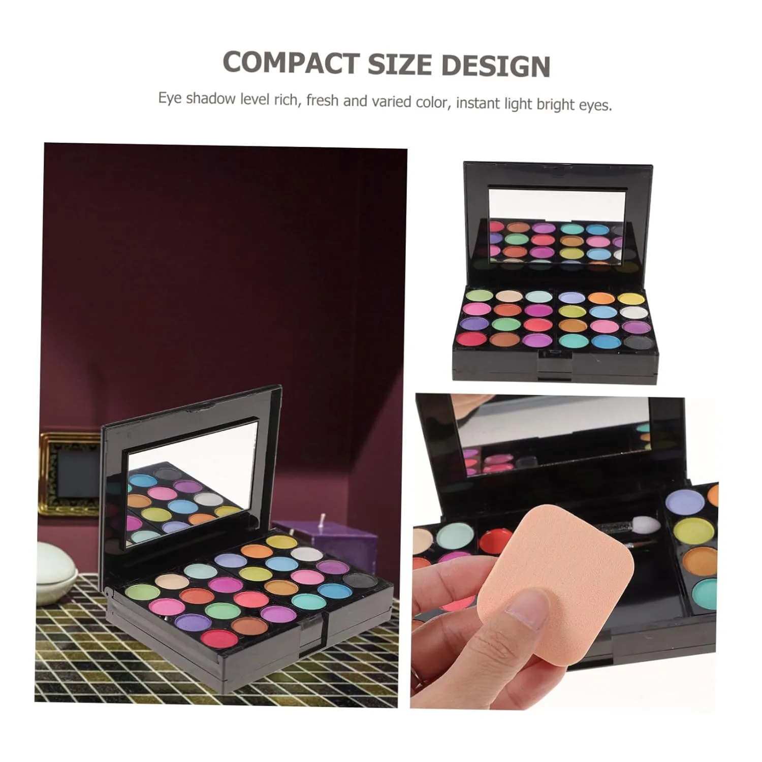 FRCOLOR Makeup Set Eyeshadows Lip Gloss Blushes Pressed Powders Versatile Cosmetics Kit for Skin and Vibrant Looks