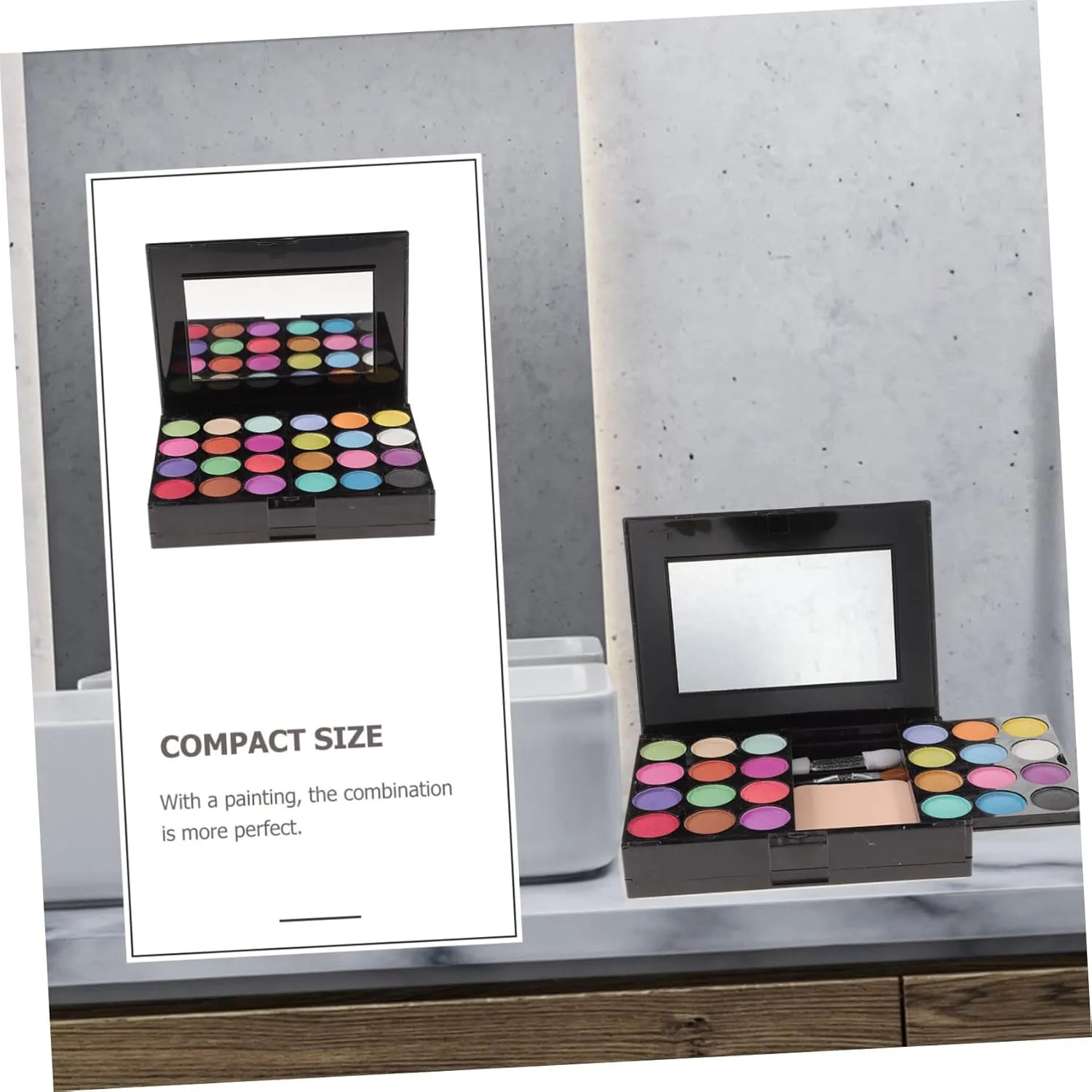 FRCOLOR Makeup Set Eyeshadows Lip Gloss Blushes Pressed Powders Versatile Cosmetics Kit for Skin and Vibrant Looks