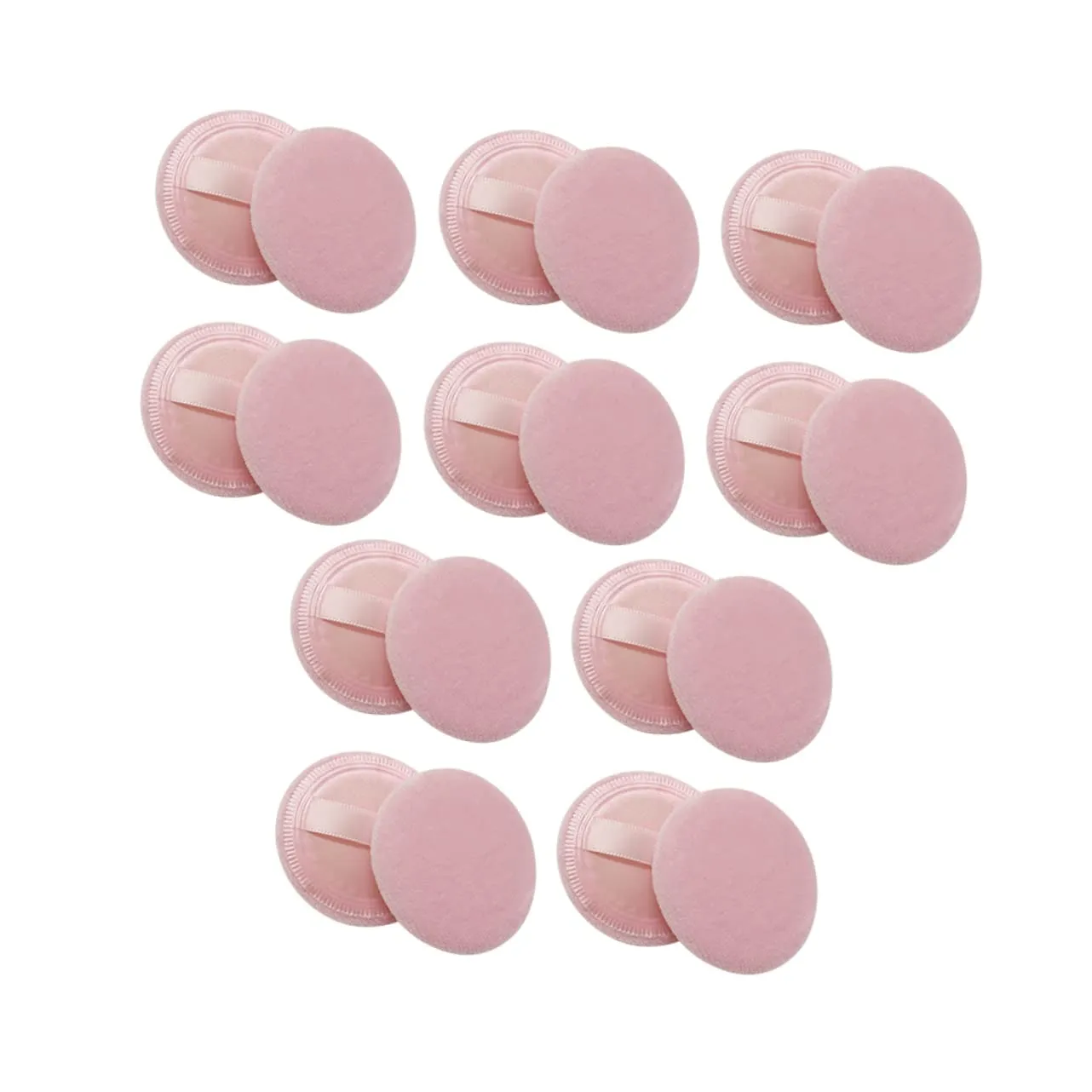 Hemoton 20pcs Loose Powder Puff Soft Makeup Pads for Smooth Application Skin-friendly Lint Material for Dry Powder Use for Women and Girls