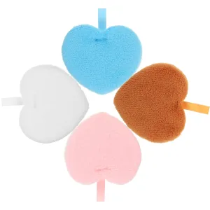 Ribbon Makeup Heart Shaped Powder Compact Loose Powder for Makeup Supplies